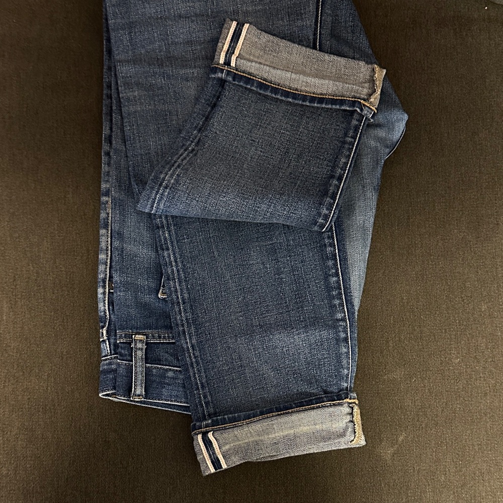 Uniqlo Men's Indigo Slim Selvedge Jeans - Picture 3 of 7